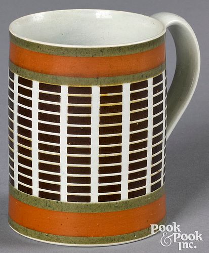 MOCHA MUG WITH BROWN RECTANGULAR 316227