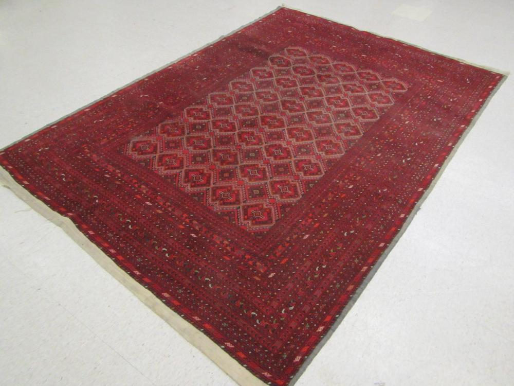 SEMI ANTIQUE PERSIAN TURKMEN CARPET  31624e