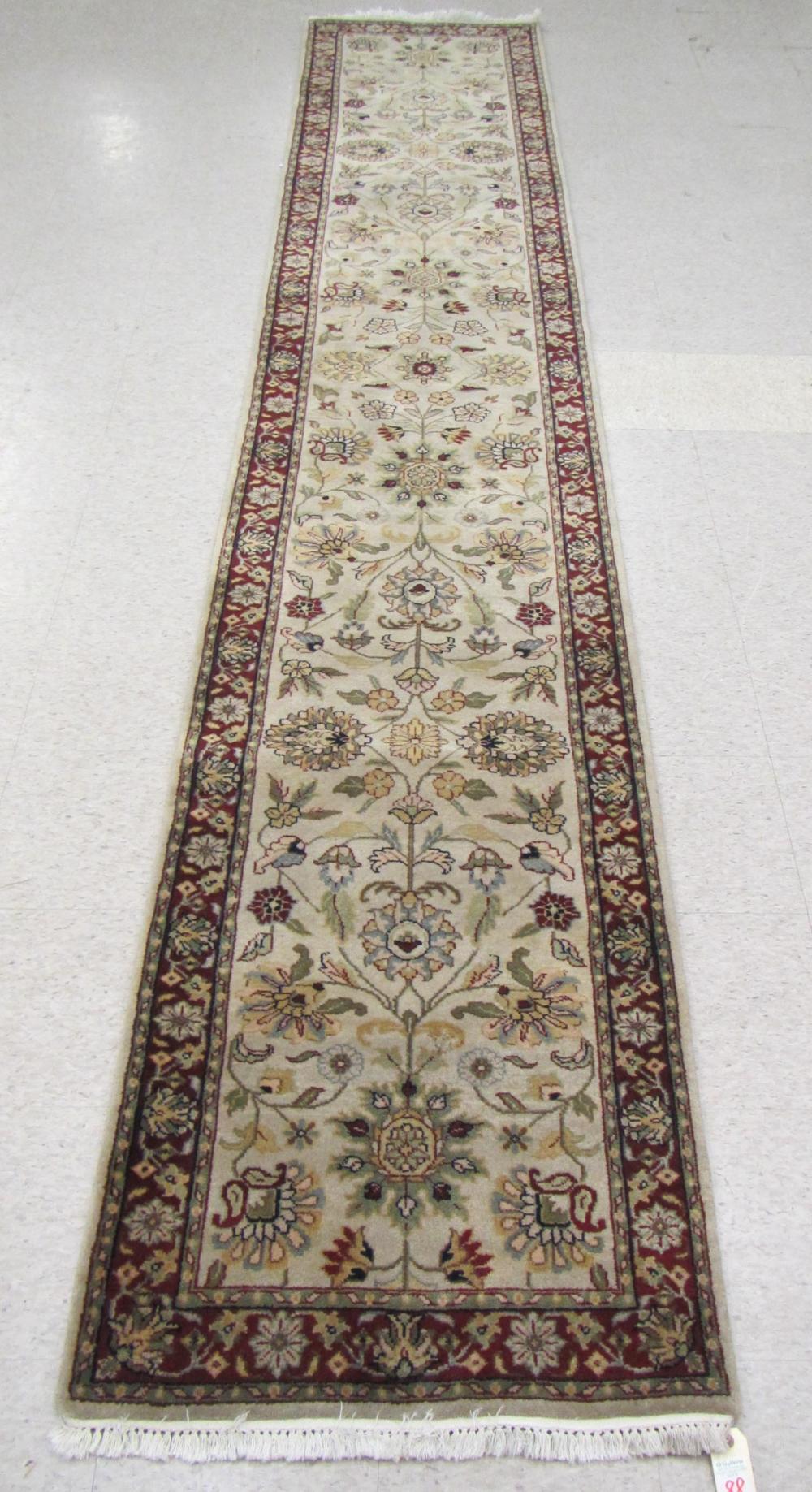 HAND KNOTTED ORIENTAL RUNNER INDO PERSIAN  316267