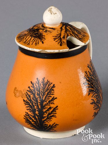 MOCHA MUSTARD POT, WITH SEAWEED