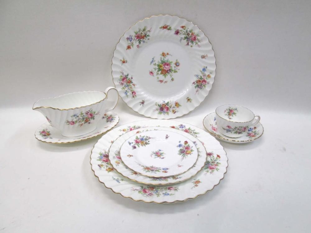 SIXTY-ONE PIECE MINTON MARLOW CHINA