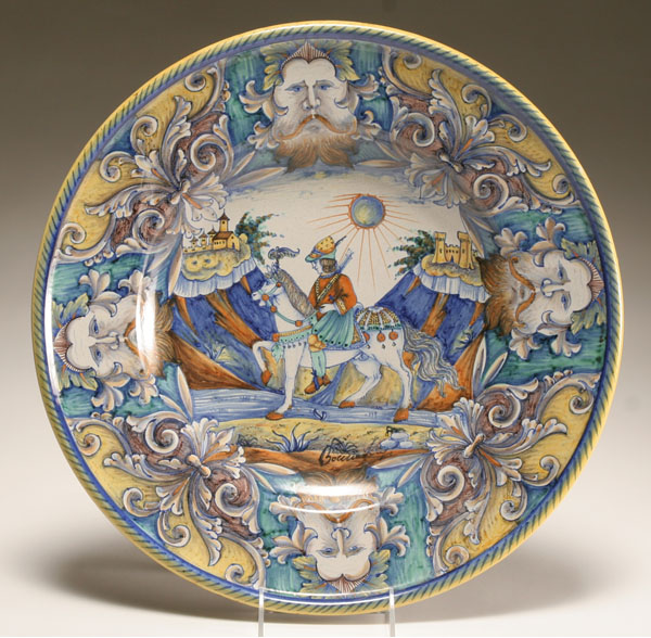 Italian hand painted majolica ceramic 4f051