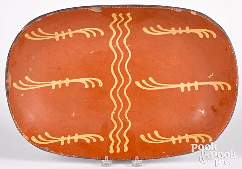 PENNSYLVANIA REDWARE LOAF DISH,