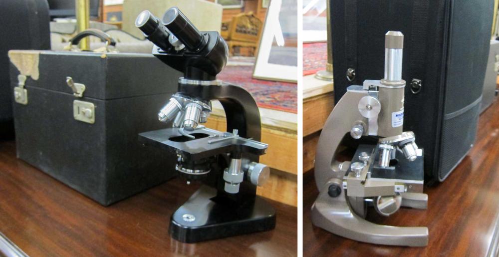 TWO MICROSCOPES: LEITZ WETZLAR MICROSCOPE