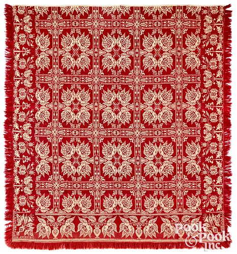 PENNSYLVANIA RED AND WHITE JACQUARD