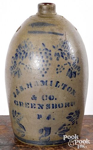 WESTERN PENNSYLVANIA TWO-GALLON STONEWARE