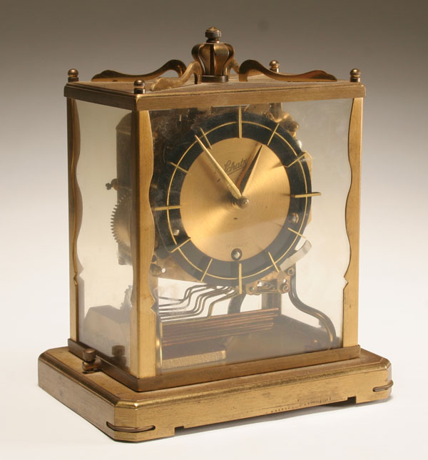 German brass anniversary / mantle clock;