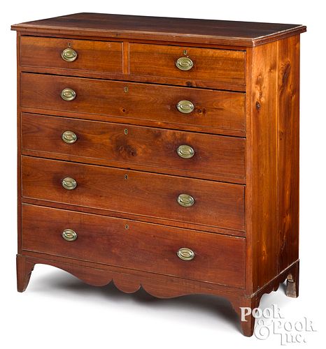 VIRGINIA FEDERAL WALNUT CHEST OF 3163fe