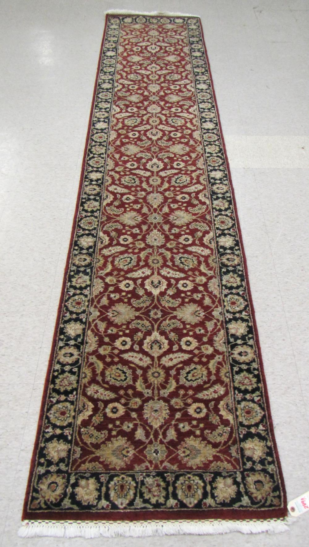 HAND KNOTTED ORIENTAL RUNNER INDO PERSIAN  316426