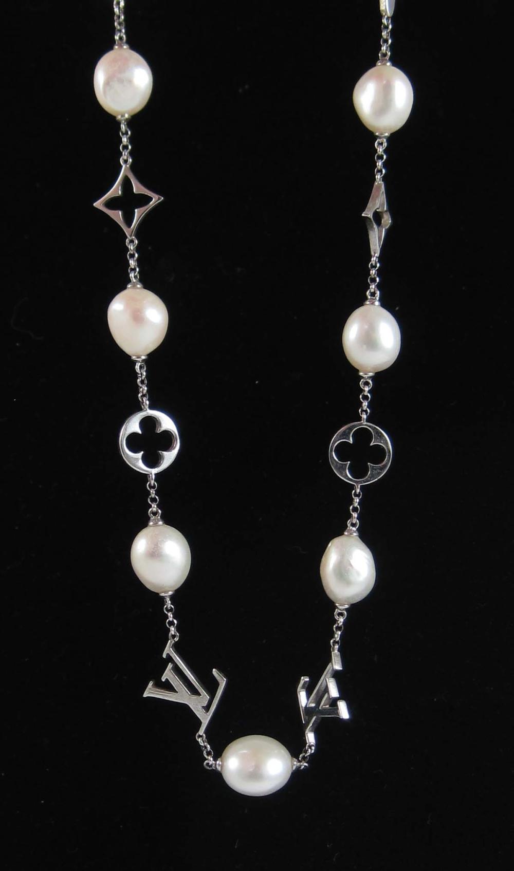 PEARL AND STERLING SILVER LOUIS 3164a8