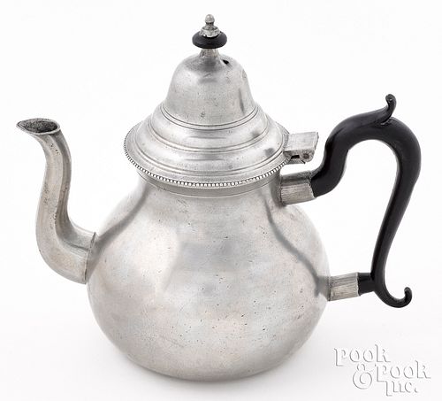 HARTFORD CONNECTICUT PEWTER TEAPOT  3164c9