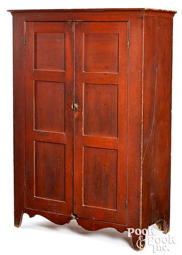 PENNSYLVANIA PAINTED PINE CUPBOARD  3164c4