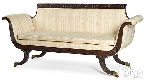 NEW YORK FEDERAL MAHOGANY SOFA  3164d9