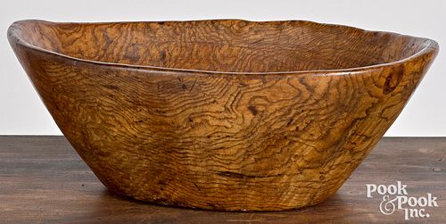 AMERICAN BURL BOWL 19TH C American 316503