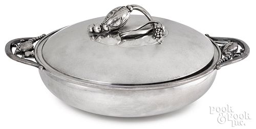 GEORG JENSEN STERLING COVERED VEGETABLE