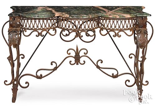 IRON TERRACE TABLE, EARLY 20TH