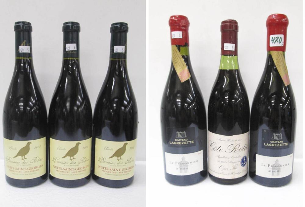 SIX BOTTLES OF VINTAGE FRENCH RED