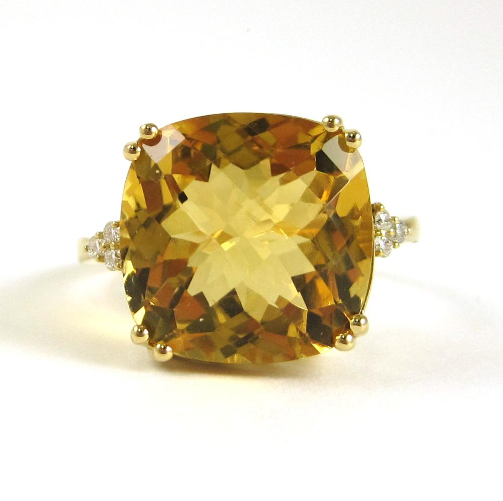 CITRINE DIAMOND AND FOURTEEN KARAT 31657c