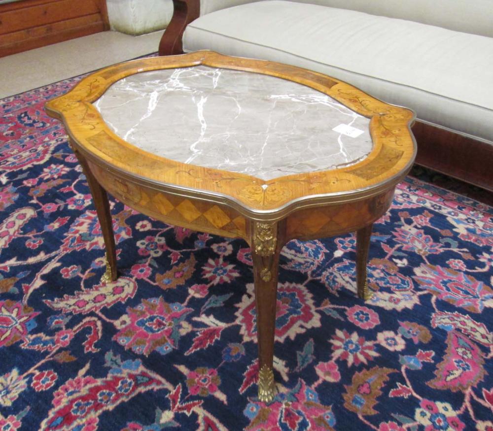 LOUIS XV STYLE INLAID AND ORMOLU 3165bc