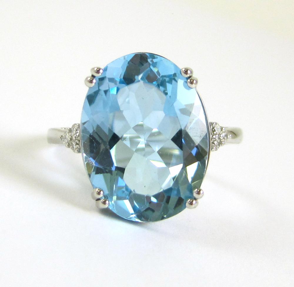 BLUE TOPAZ DIAMOND AND FOURTEEN 3165f0