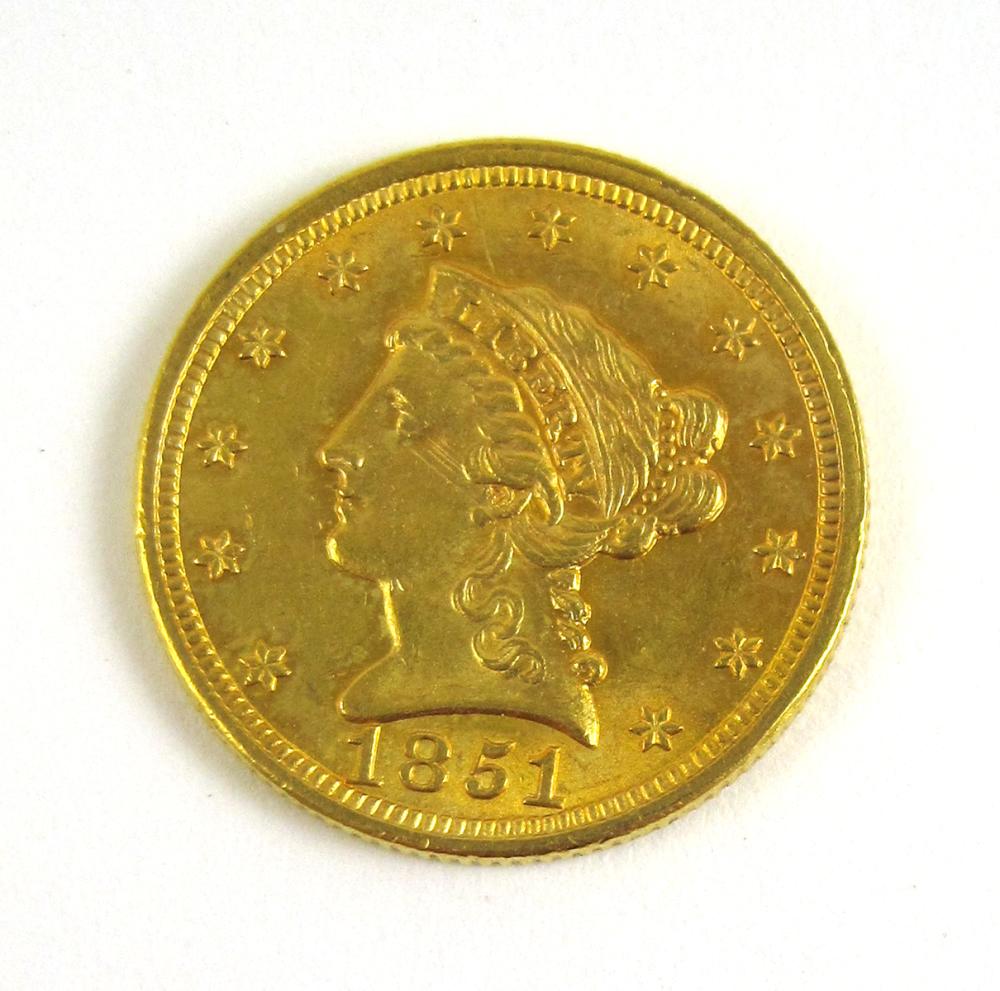 U.S. TWO AND ONE-HALF DOLLAR GOLD