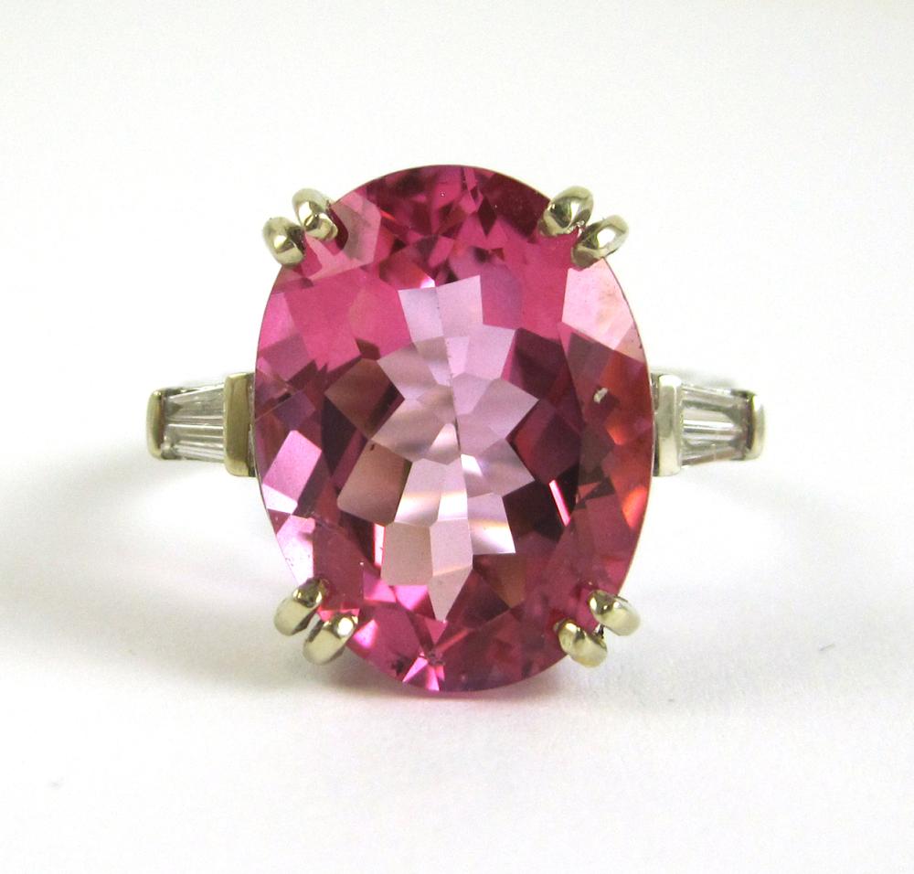 PINK TOPAZ DIAMOND AND FOURTEEN 316627