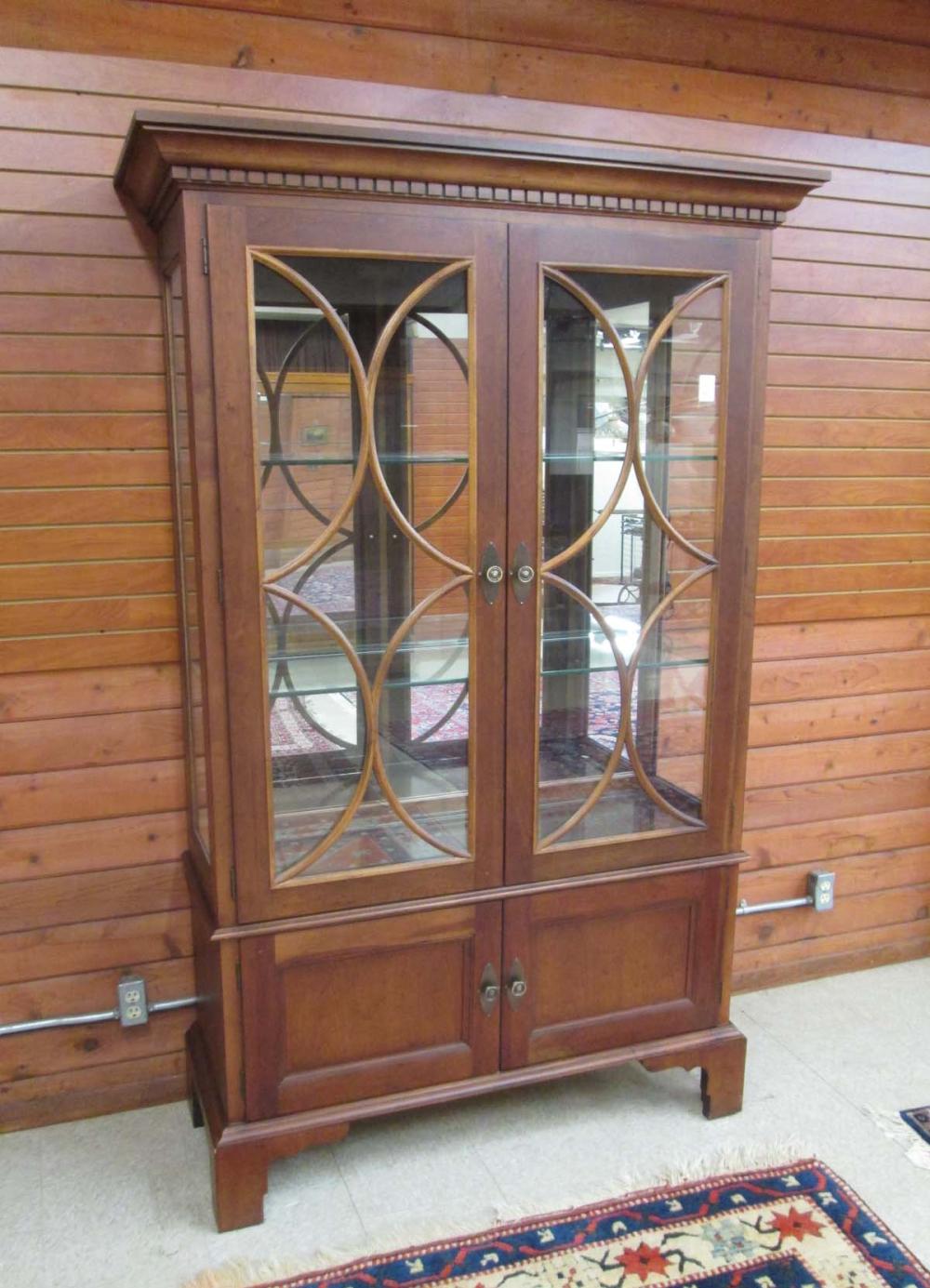 CHIPPENDALE STYLE CHINA DISPLAY CABINET,