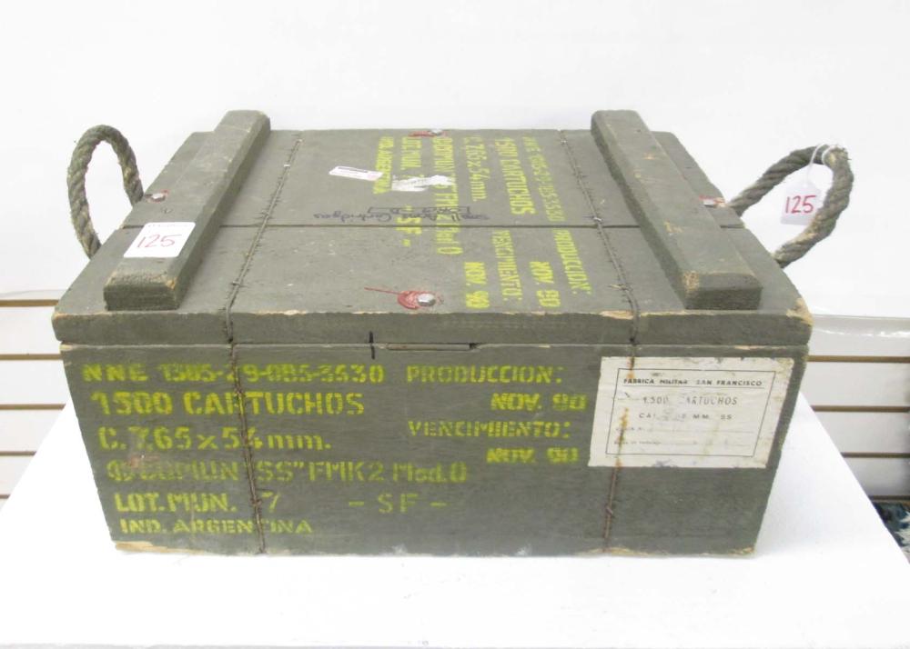 CASE OF 1500 ROUNDS 7 65X54 ARGENTINE 316660