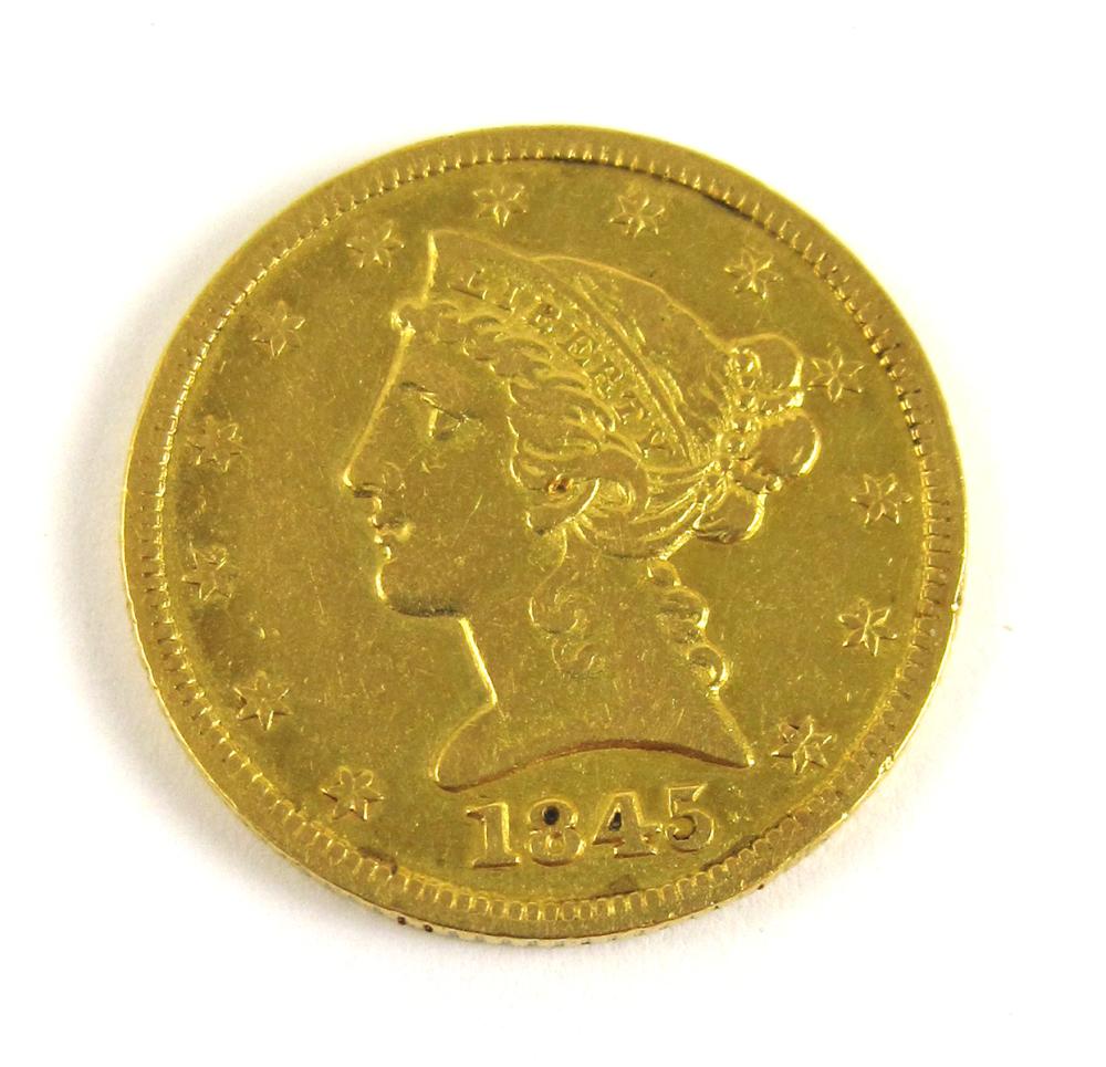 U.S. FIVE DOLLAR GOLD COIN, LIBERTY