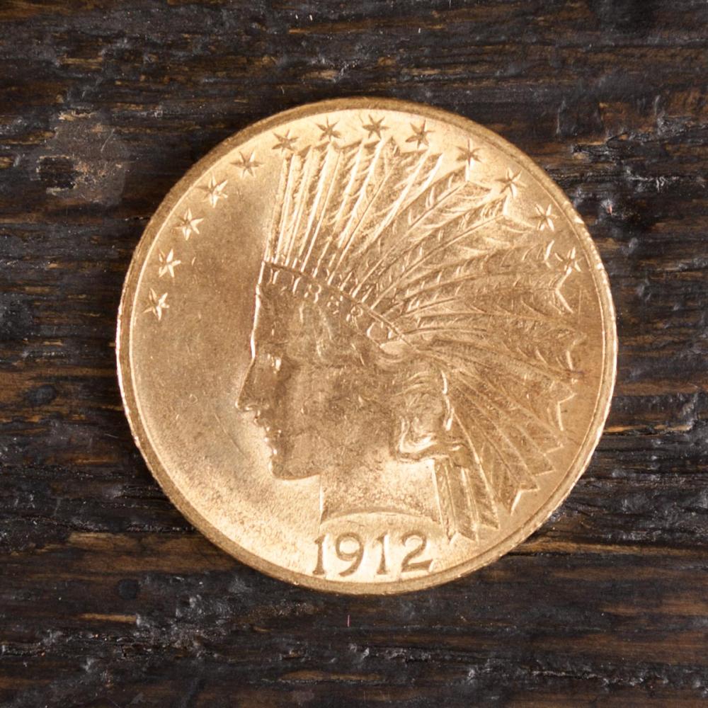 U.S. TEN DOLLAR GOLD COIN, INDIAN