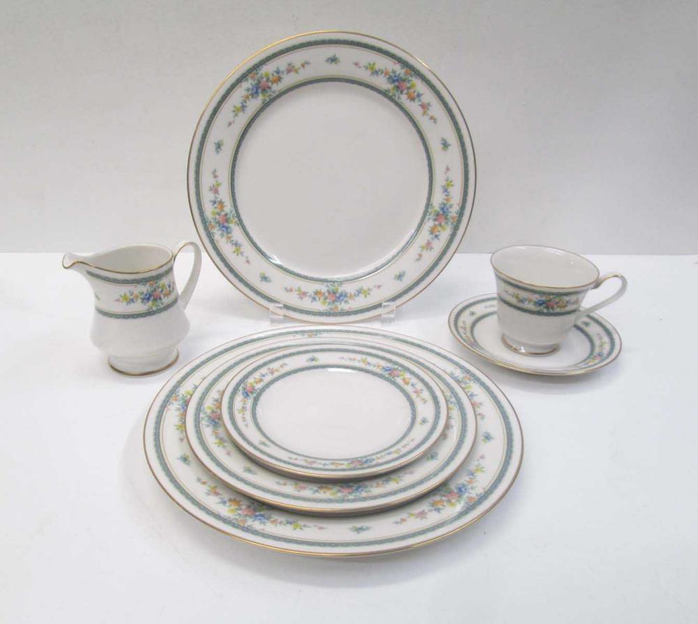 NORITAKE "AMENITY" CHINA SET, FIFTY-NINE