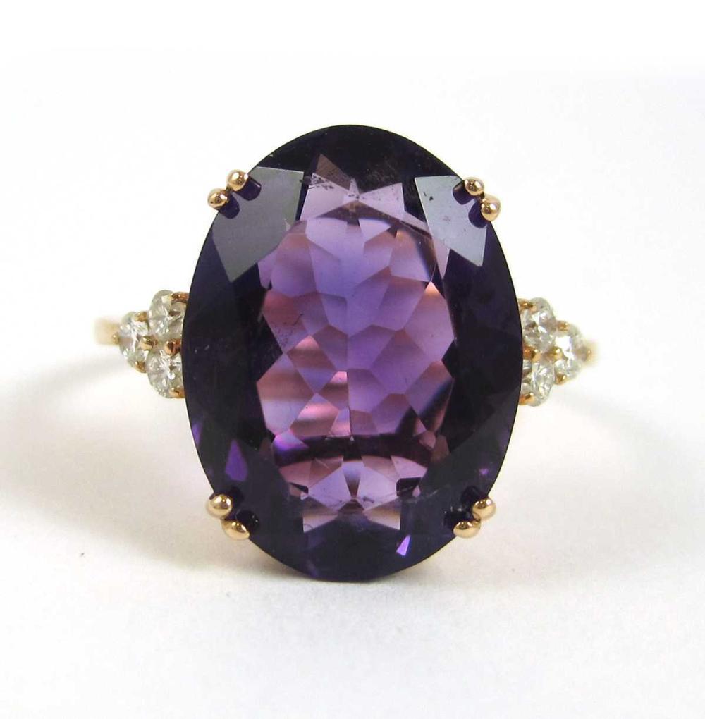 AMETHYST DIAMOND AND FOURTEEN 3166ea