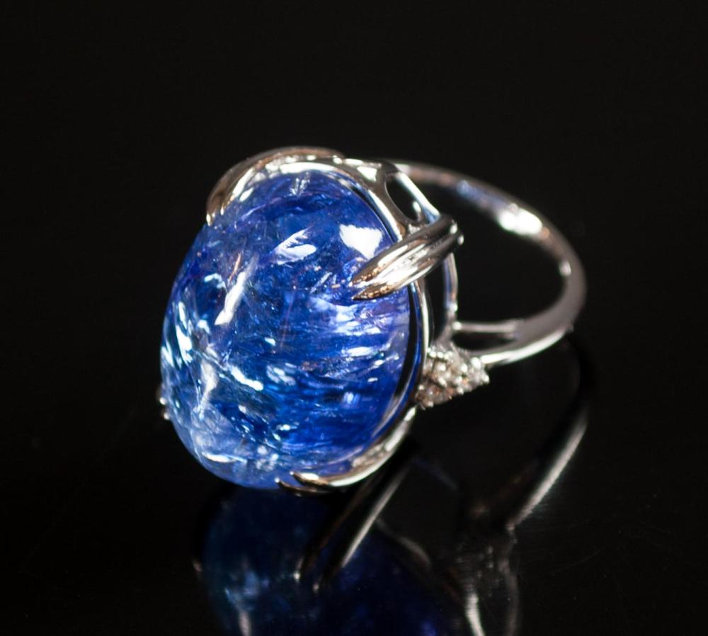 TANZANITE, DIAMOND AND FOURTEEN