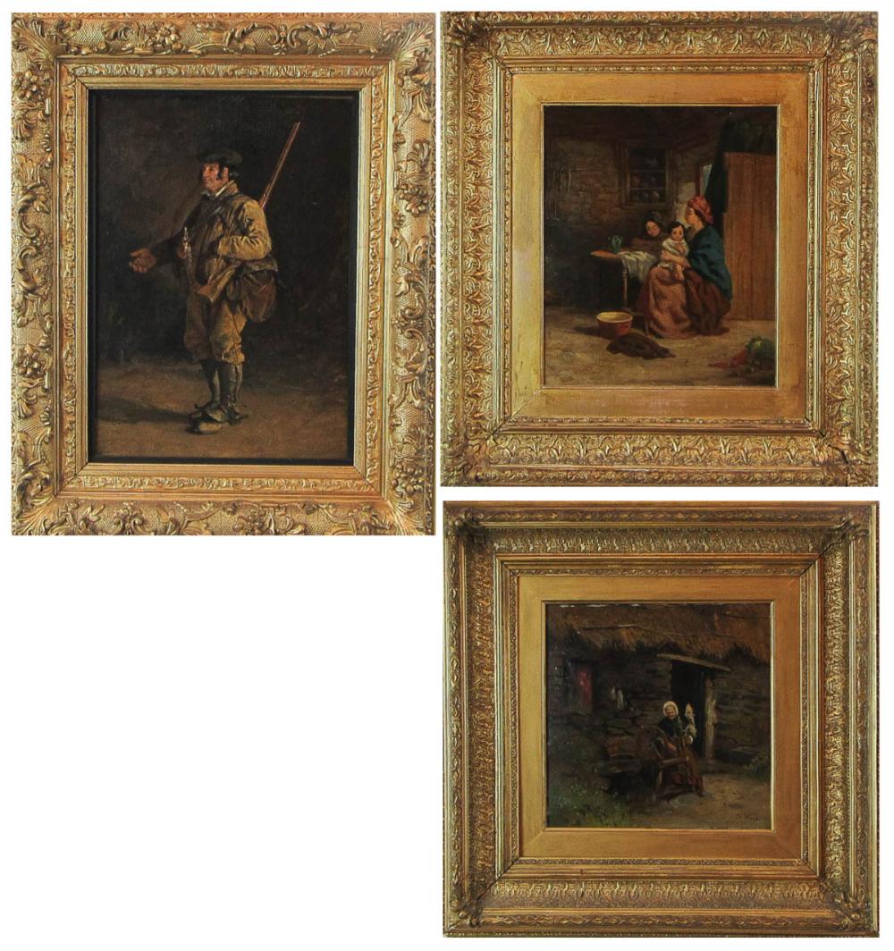 THREE 19TH CENTURY OILS PAINTINGS  31674d