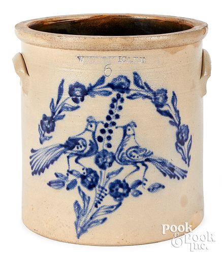 NY STONEWARE CROCK, WHITES UTICA