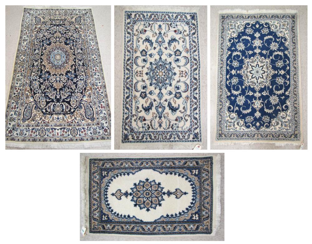 FOUR HAND KNOTTED PERSIAN NAIN 31677e