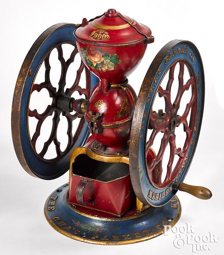 CHARLES PARKER, PAINTED CAST IRON COFFEE