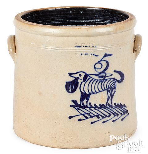 NY STONEWARE CROCK, S. HART FULTON