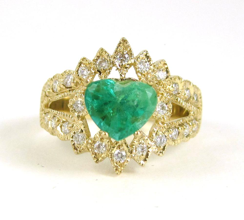 COLOMBIAN EMERALD AND FOURTEEN 3167e0