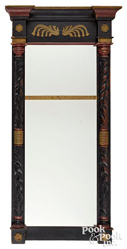 FEDERAL CARVED AND PAINTED MIRROR,