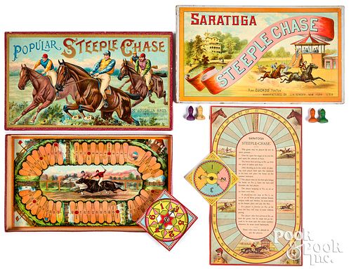 TWO STEEPLE CHASE GAMES CA 1900Two 316873