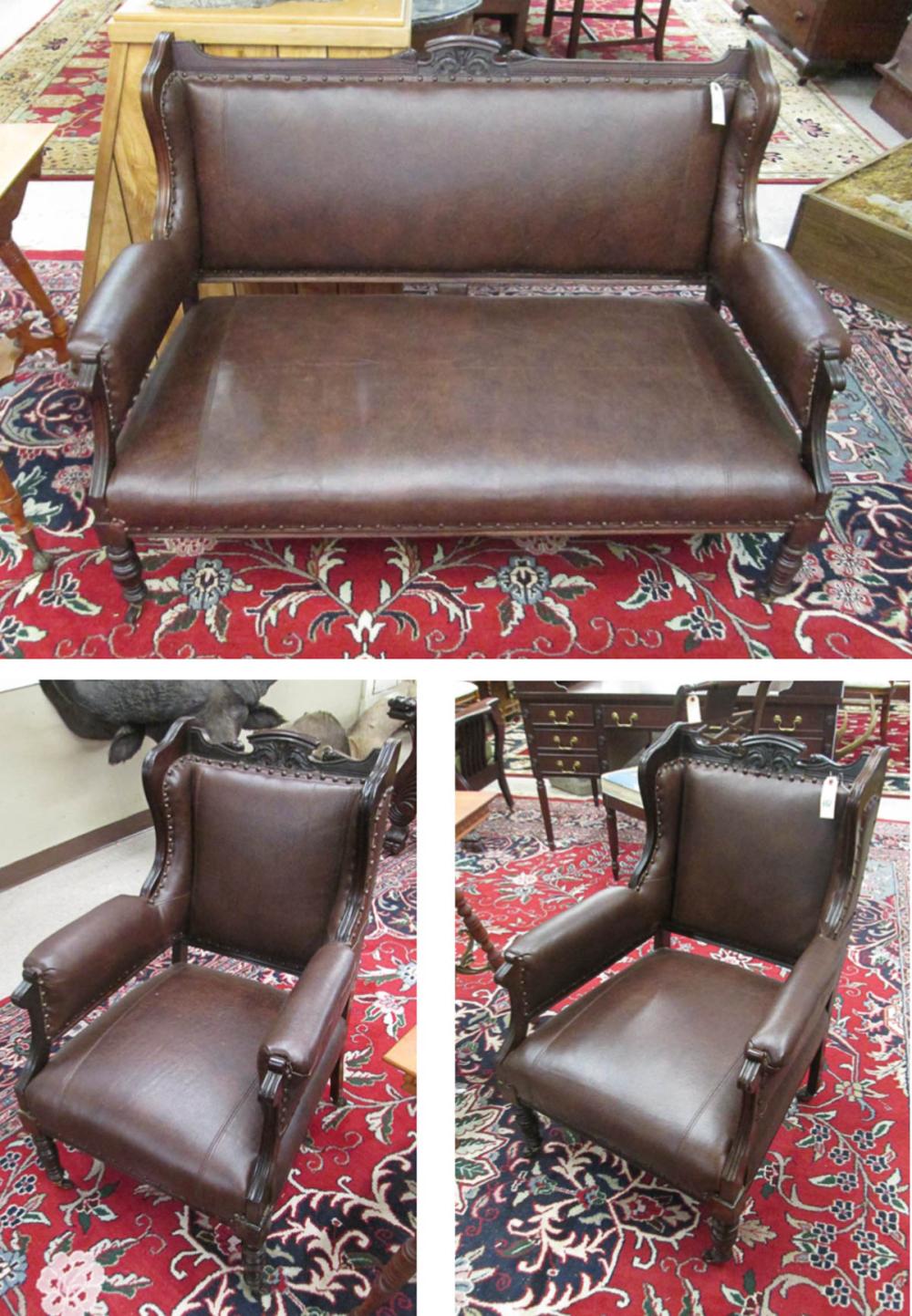 THREE PIECE VICTORIAN SEATING FURNITURE 3168e4