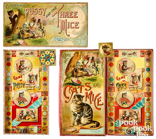 TWO MCLOUGHLIN BROS CAT AND MOUSE 31692f