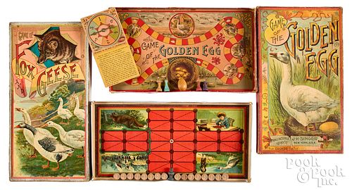 TWO EARLY BOARD GAMES CA 1900Two 31695d