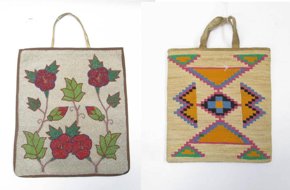 TWO NORTHWEST NATIVE AMERICAN BAGS,