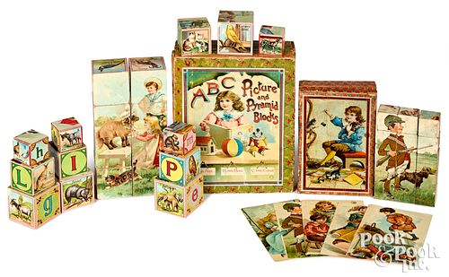 TWO GERMAN PICTURE CUBE AND PUZZLE 316980