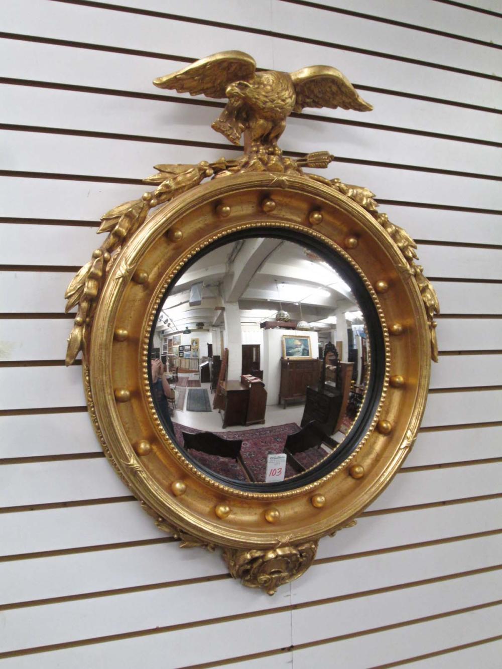 FEDERAL STYLE GILTWOOD BULLSEYE 316a13