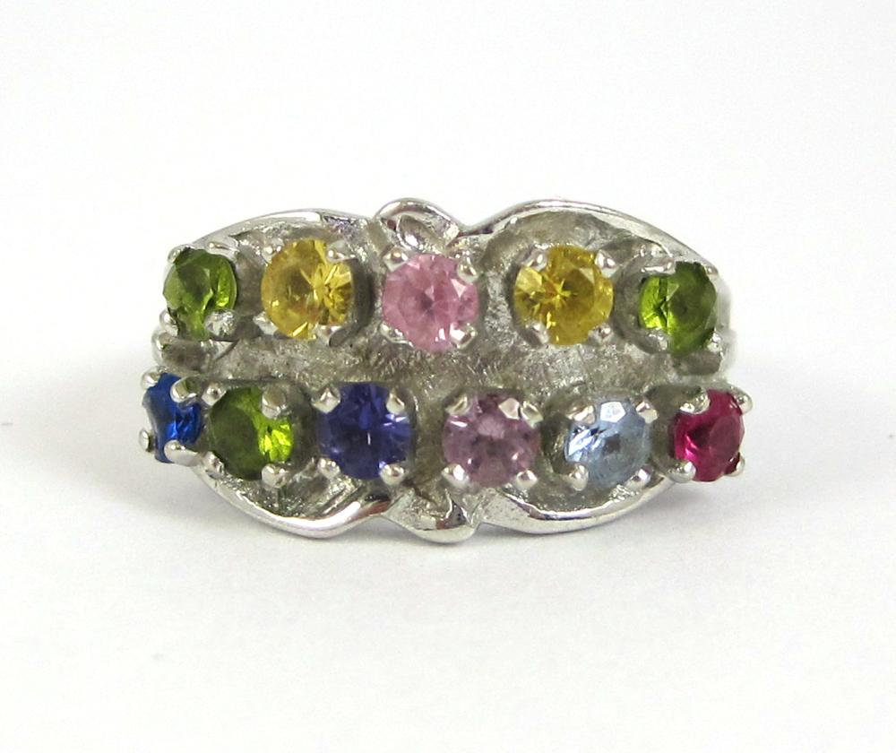 MULTI COLOR SAPPHIRE AND FOURTEEN 316a43