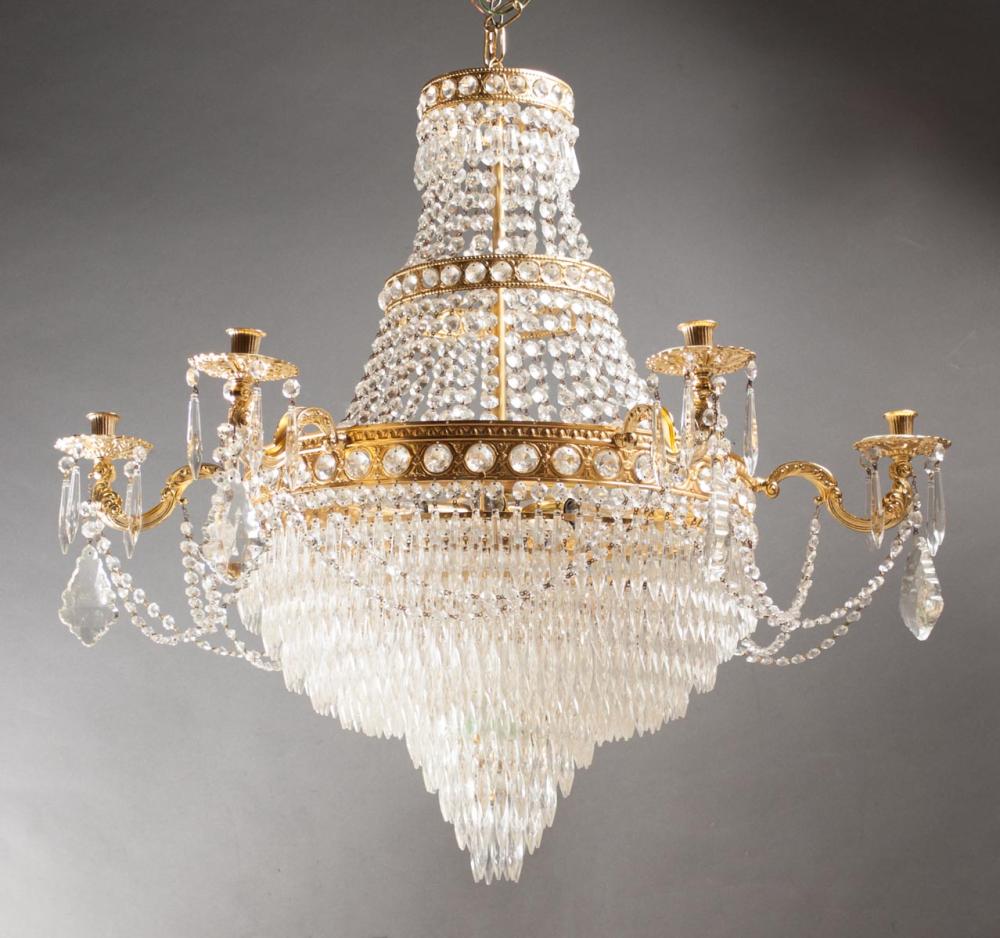 LOUIS XV STYLE ITALIAN MURANO CRYSTAL