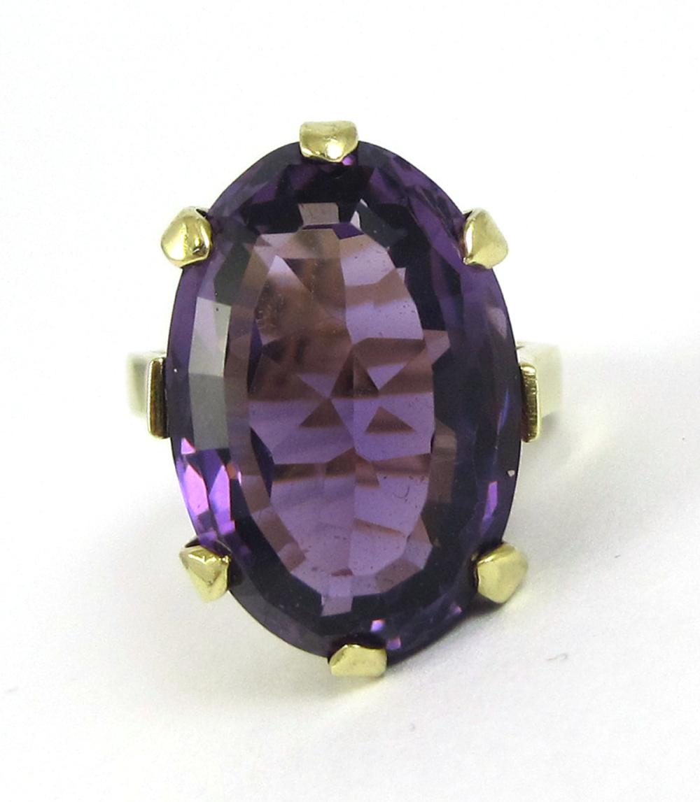 AMETHYST AND FOURTEEN KARAT GOLD 316a75